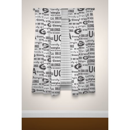 Ncaa Georgia Bulldogs Window Curtain Panels Walmart Com