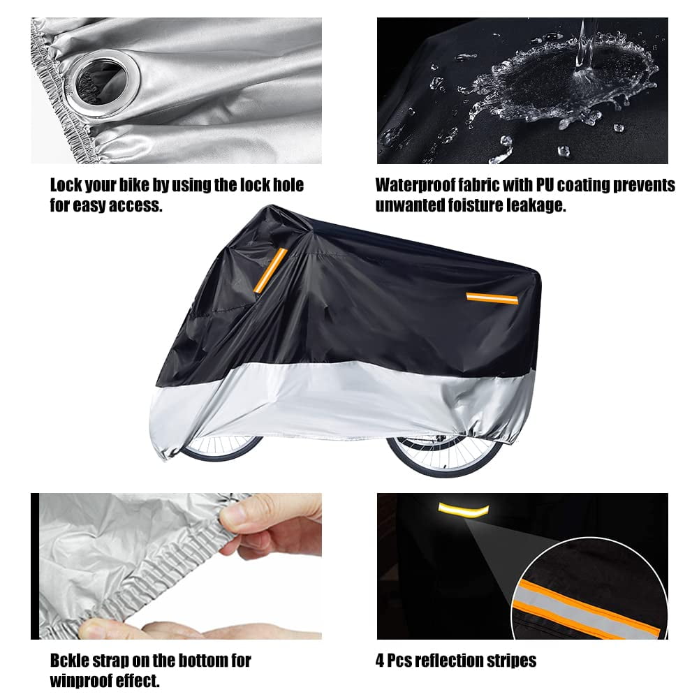 Premium Adult Tricycle Cover, Fit All 3-Wheel Bike or Motorcycles Outdoor and Indoor Storage