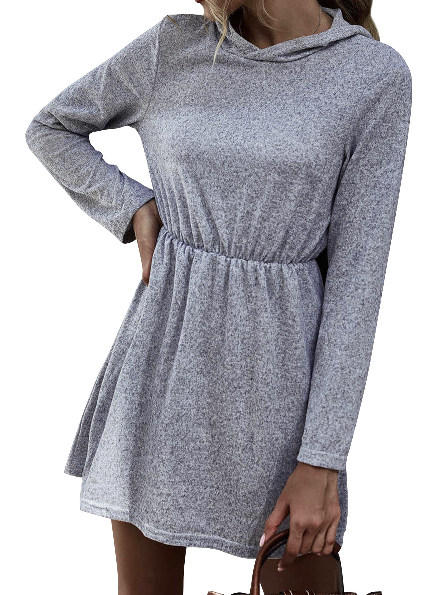 long sleeve cowl neck dress