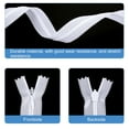 thumbnail image 5 of Uxcell Invisible Zippers, 5Pcs 7 inch Nylon Hidden Sewing Zippers for Sewing DIY Handmade, White, 5 of 6