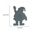 thumbnail image 3 of stanreset 4Pcs Xmas Silverware Holders Cartoon Cover Fabric Spoon Pockets Party Table Restaurant Hotel Tableware Decors Dark Gray, 3 of 6