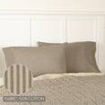 thumbnail image 4 of VHC Brands Sawyer Mill Ticking Stripe Pillowcase, Charcoal Gray, 21x30, Set of 2, 4 of 5