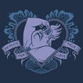 thumbnail image 2 of Men's The Little Mermaid Ursula So Much For True Love Heart  Long Sleeve Shirt Navy Blue X Large, 2 of 4
