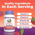 thumbnail image 5 of MaryRuth's Organic Toddler Multivitamin Gummies, Immune Support, Overall Health, Vegan, Mixed Berry and Cherry Flavor, 60 Count, 5 of 11