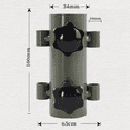 thumbnail image 1 of 6PCS Awning Canopy Pole Fixed Tube Ground Bracket Windproof Adjustable Tent Support Pole with Ground Nails-ArmyGreen, 1 of 5