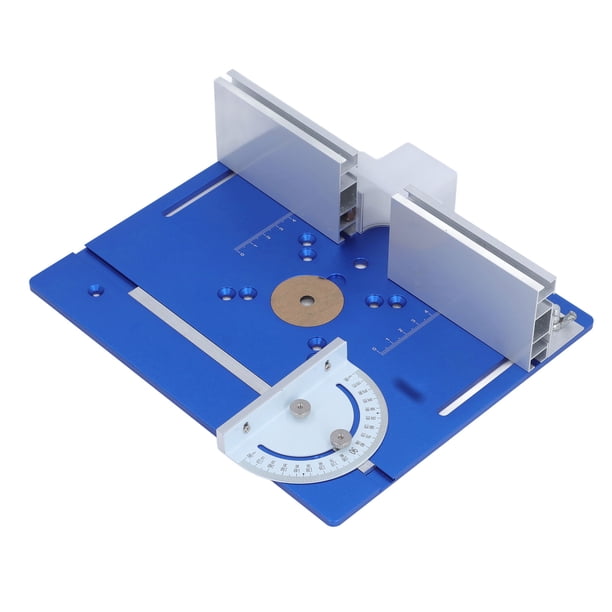 Placa De Inserción De Mesa De Enrutador De aleación De Aluminio Con Guía De Calibre De Inglete, Tablero Abatible Para Banco De Carpintería, Grabado, Fresado, Para Adecuado