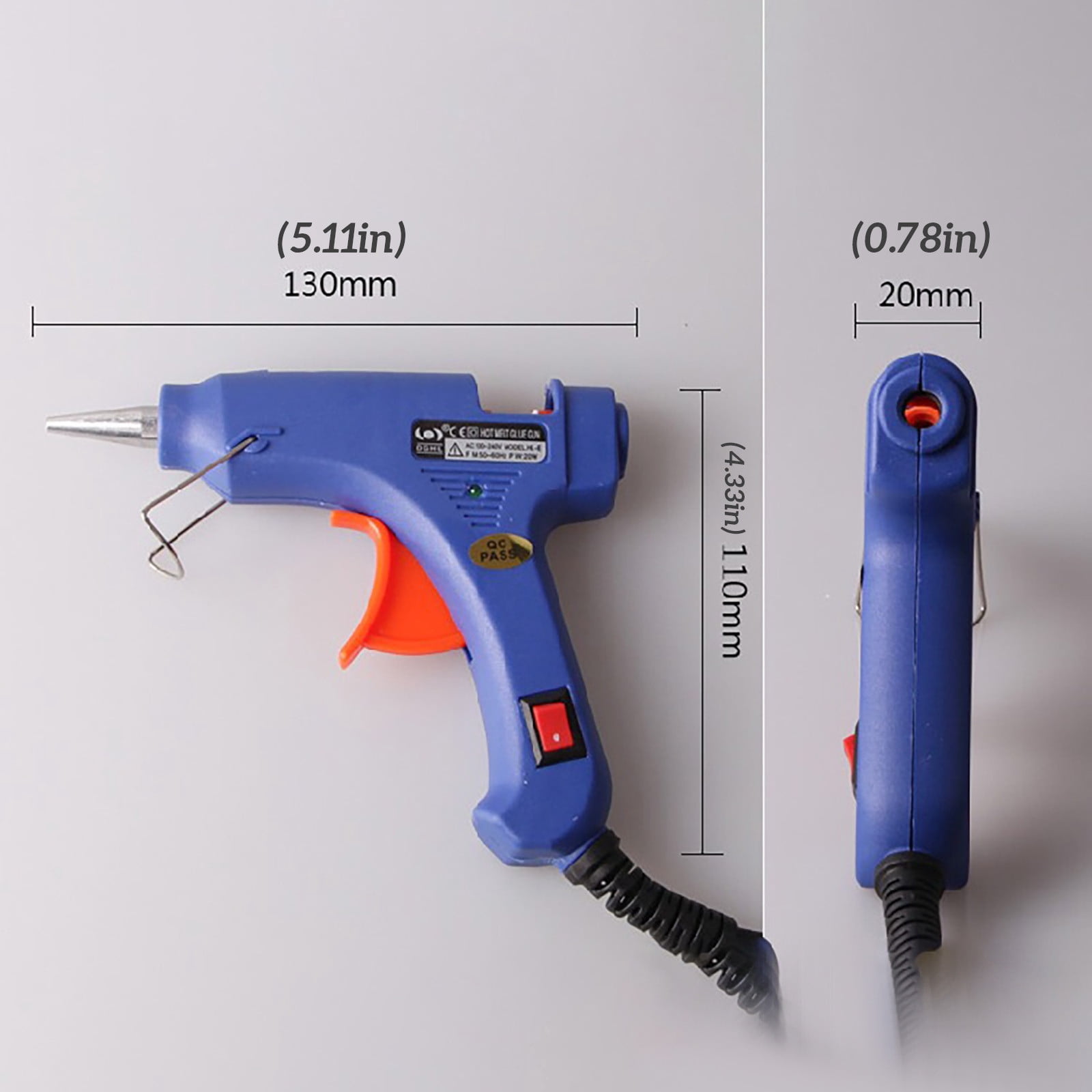 Cadorn DIY Arts And Crafts Mini Hot Glue Machine – Portable Heating Hot Melt Glue Gun for Crafts, Home Repairs & More