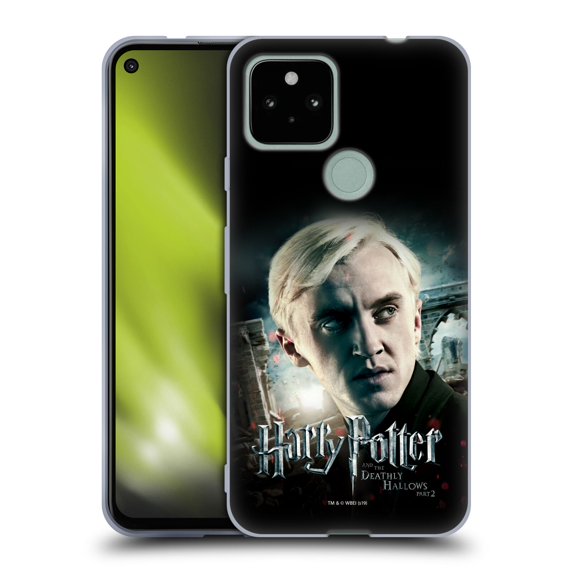 Head Case Designs Officially Licensed Harry Potter Deathly Hallows VIII Draco Malfoy Soft Gel Case Compatible with Google Google Pixel 4a 5G
