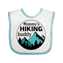 Inktastic Mommy's Hiking Buddy with Mountains and Trees Boys or Girls Baby Bib