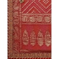 thumbnail image 2 of Red & Gold-Toned Woven Design Bandhani Saree - 15195736, 2 of 5
