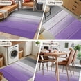 thumbnail image 6 of Rectangle Area Rug 4x6ft, Purple Plank Retro Farm Wood Board Non-Shedding Washable Area Rug, Gray Gradient Wood Grain Non Slip Low-Profile Rugs for Living Room, Bedroom Dining Room, 6 of 9