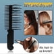 thumbnail image 2 of Hair Styling Tool Wide Tooth Anti-Knotting Wet Brush Black Large Hair Brush Non-Damaging Detangling, 2 of 5