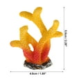 thumbnail image 2 of 1 Pcs Colorful Coral Reef Decor Mini Faux Coral Decor for Aquarium Decorations Yellow Red 4.8x5.8cm, 2 of 7