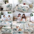 thumbnail image 5 of 3 Piece Tulip Butterfly Duvet Cover Set Full Size,Microfiber Comforter/Quilt Cover with Corner Ties and 2 Pillowcases,Vintage Spring Botanical Flowers Floral All Season Bedding with Zipper Closure, 5 of 8