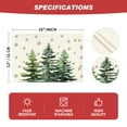 thumbnail image 4 of Smile Beige Pine Tree Snowflake Merry Christmas Placemats Set of 4, 12x18 Inch Seasonal Winter Xmas Holiday Table Mats, 4 of 6