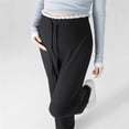 thumbnail image 5 of HBGVBA Maternity Casual Pants for Women,Wide Leg Maternity Pants,Solid Casual Long Pants Elastic Waist Belly Support Non-Binding Daily Wear Trousers, 5 of 5