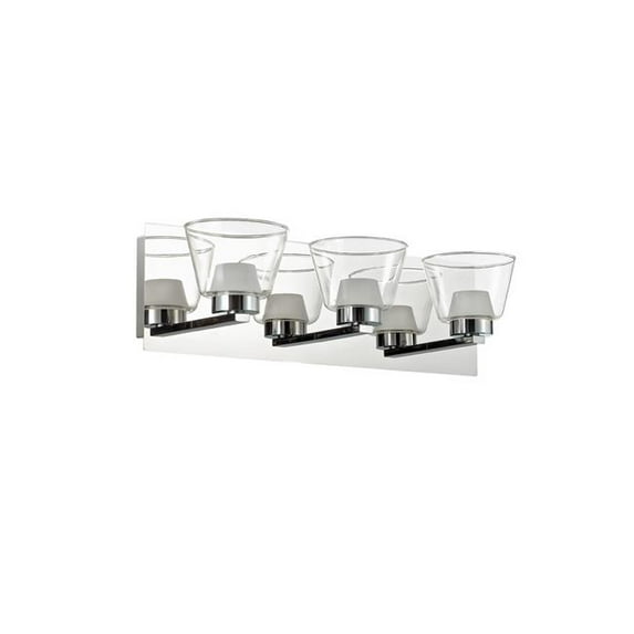 3 Light LED Vanity, Polished Chrome