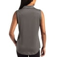 thumbnail image 2 of Women's Cutter & Buck Black Arizona State Sun Devils Forge Eco Stretch Recycled Sleeveless Polo, 2 of 2