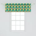 thumbnail image 2 of Gaming Window Valance Pack of 2, Game Controller Gamepad Retro Colors Atari Fans, Rod Pocket Curtain Valances for Kitchen Bedroom, 54" X 18", Dark Seafoam Multicolor, by Ambesonne, 2 of 4