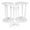 White, variant on Dytern Birthday 3 Sets of Cake Support Plastic Cake Stand Birthday Cake Stand Cake Support Stand with Plate