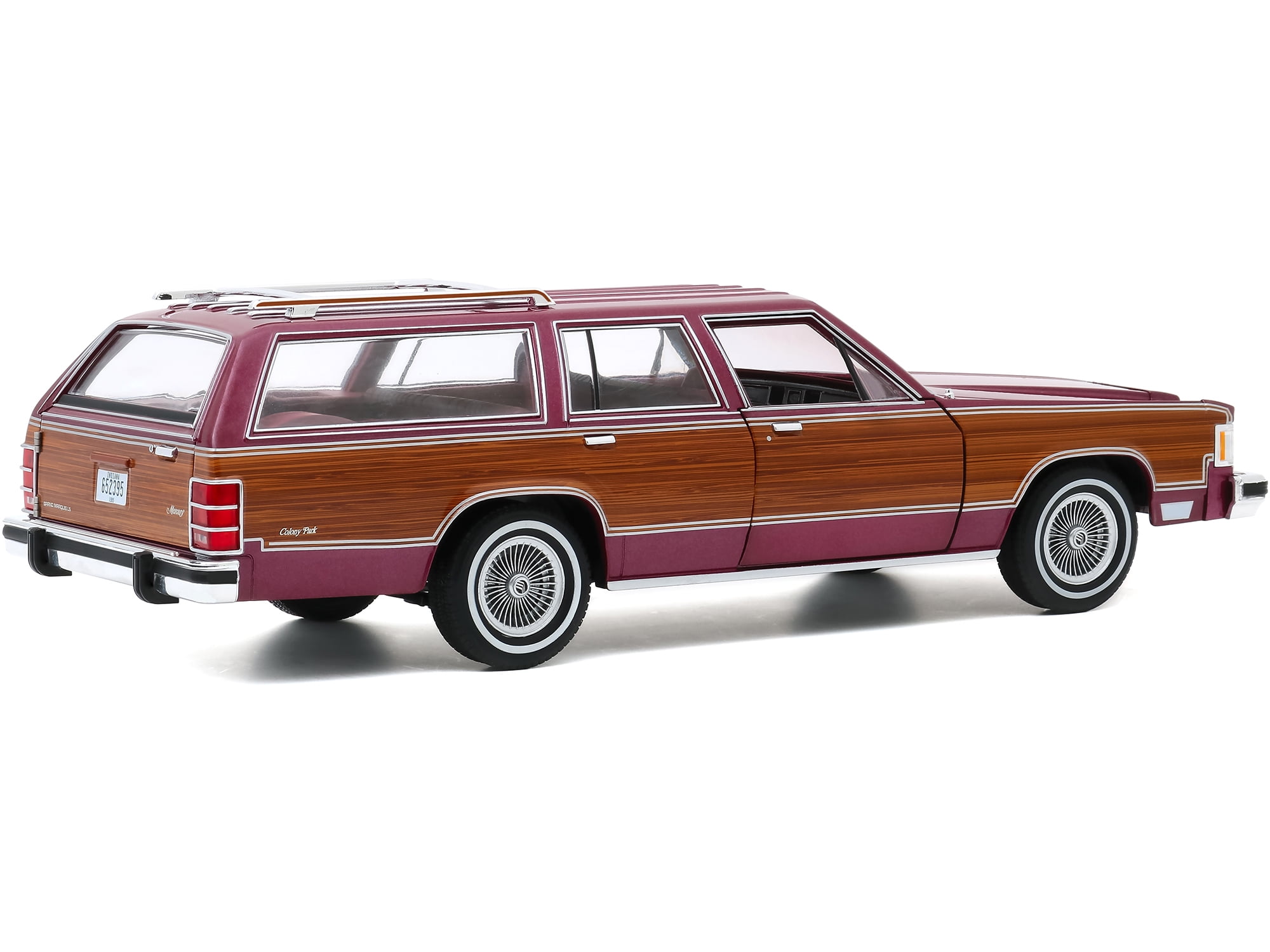 Greenlight 19093 1985 Mercury Grand Marquis Colony Park Burgundy