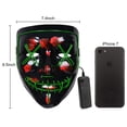 thumbnail image 4 of Halloween LED Glow Purge Mask Stitches EL Wire Light Up Costume Party Cosplay, 4 of 5