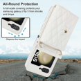 thumbnail image 5 of for Samsung Galaxy Z Flip 6 Accordion Crossbody Wallet Case, 8 Card Slots, RFID Blocking, and Adjustable Strap, Soft PU Leather Protective buckle Case, 5 of 5