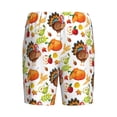 thumbnail image 4 of Picia Thanksgiving Turkey Pajama Shorts for Men, Men's Pajama Bottoms, Sleepwear,Short Pajama Pants-Small, 4 of 9