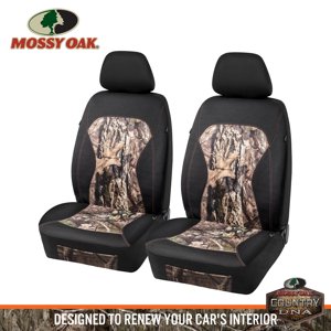 Mossy Oak Low Back Camo Bucket Seat Covers, 4-Piece Front Set