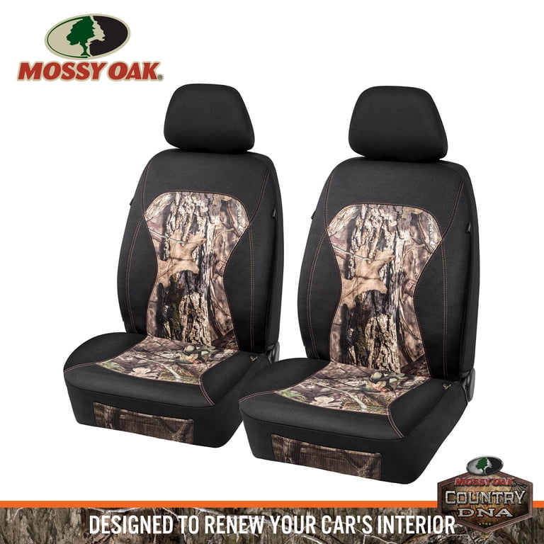 Mossy Oak Low Back Camo Bucket Seat Covers, 4-Piece Front Set photo 1