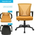 thumbnail image 6 of Lacoo Mid-Back Office Desk Chair Ergonomic Mesh Task Chair with Lumbar Support, Orange, 6 of 6