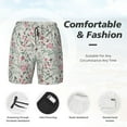 thumbnail image 6 of Picia Fairy Floral pattern Mens Swim Trunks with Compression Liner Stretch Beach Shorts Quick Dry with Zipper Pockets No-Chafing Board Shorts-Small, 6 of 9