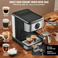thumbnail image 3 of Vevor BZDYSKFJJCKABFA80V1 15 Bar Coffee & Espresso Maker with Milk Frother Steam Wand, 3 of 10