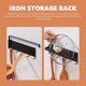 thumbnail image 3 of Magnetic Paper Roll Rack Kitchen Paper Holder Home Kitchen Use Black Iron with Hooks 1Pcs, 3 of 5