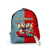 The Cuphead Show Merch Fabric One Shoulder Keychain Backpack Printed Student School Bag Mini bags