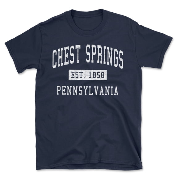Chest Springs Pennsylvania Classic Established Men's Cotton T-Shirt
