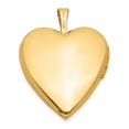 thumbnail image 2 of Auriga Fine Jewelry 14K Yellow Gold 20mm Plain Heart Locket (L- 24mm, W-20mm) for Women, 2 of 6