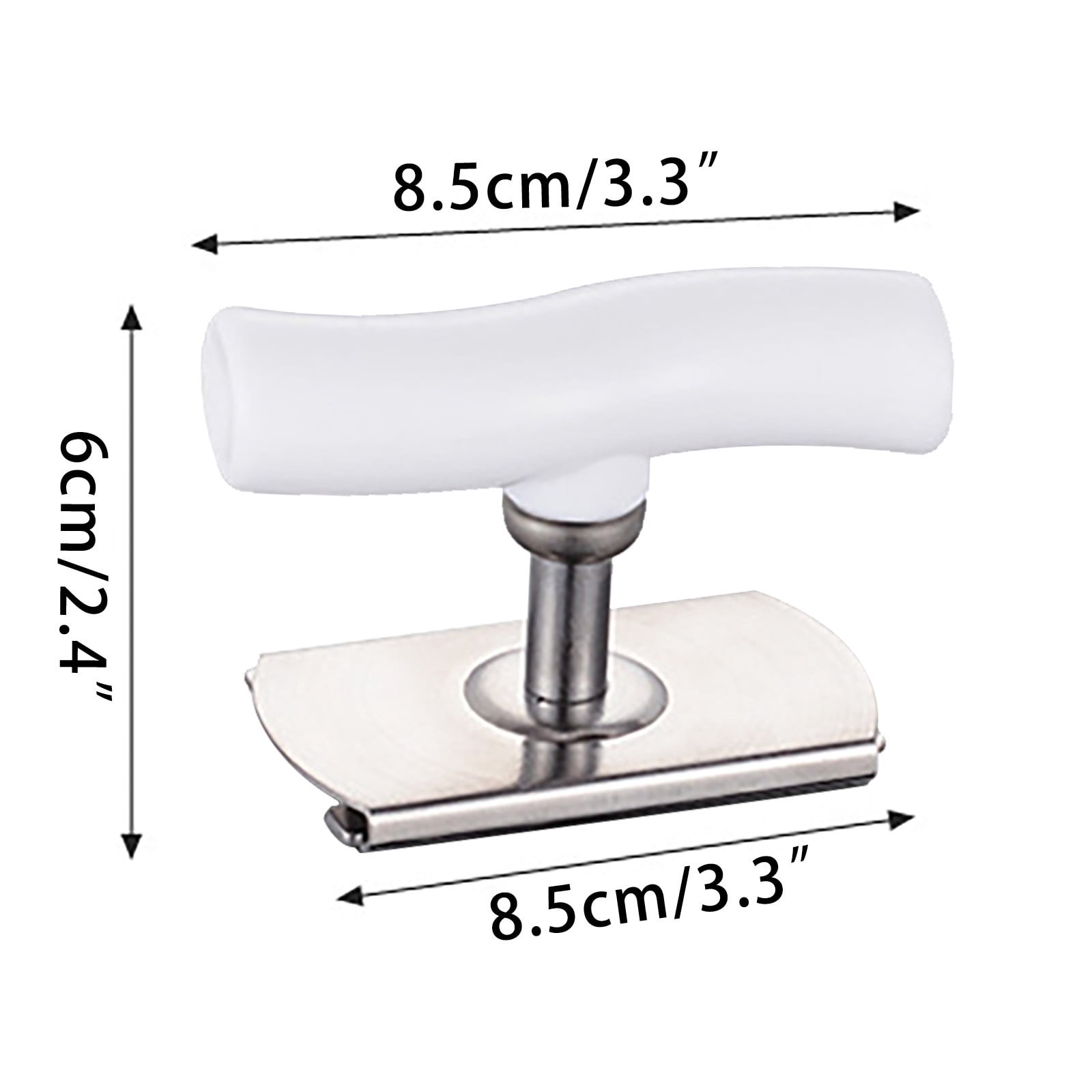 Cap Crack Opener,Adjustable Stainless Steel Jar Opener,2pcs Kitchen Gadget Multifunctional Non- Bottle Opener Screw Capper, Bottle Opener For Weak Hands For Arthritic Hands.(2pc-White)