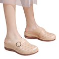 thumbnail image 4 of IUJSOY Women's Slip on Mules Closed Toe Clogs with Arch Support Leather Hollow Out Sandals Shoes, 4 of 8