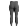 thumbnail image 5 of Riforla Womens Leggings with Pocket High Waist Seamless Outdoor Non See Through Capris Fitness Running with Pockets Pants for Women Dark Gray M, 5 of 5