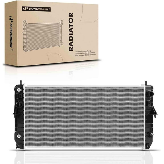 A-Premium Engine Coolant Radiator with Transmission Oil Cooler Compatible with Cadillac Seville 2001-2004 4.6L, Automatic Transmission, Replace# RAD2514, 52486869