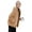 Khaki, variant on Women's Flannel Fleece Zip Up Hoodie - Cozy Oversized Fuzzy Jacket with Hood & Front Pockets-Beige