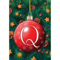 thumbnail image 2 of America Forever Monogram Christmas Garden Flag Letter Q 12.5 x 18 inch Double Sided Christmas Ornament Ball Winter Farmhouse Holiday Yard Outdoor Decoration, 2 of 7