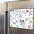 thumbnail image 4 of Calendario para nevera Calendario magnético de borrado en seco Calendario de pizarra para planificadores de refrigeradores 16,9 pulgadas x 11,8 pulgadas, 4 of 5