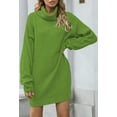 thumbnail image 2 of LAICAIW Robe Chandail Longue Ample à Col Roulé Oversize pour Femmes, 2 of 7