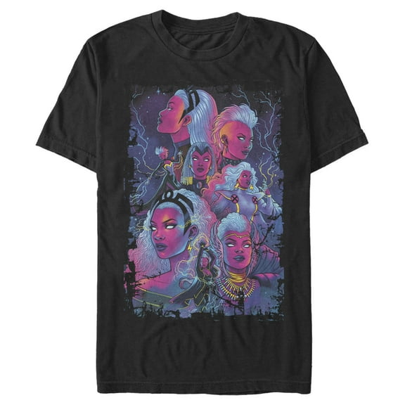 Men's Marvel X-Men Retro Visions of Storm Graphic Tee Black 2X Large