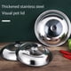 thumbnail image 4 of Inteprter Tapa de wok de acero inoxidable visualizada en plata para una fácil limpieza Cubierta de olla visualizada de acero inoxidable Cocina y Comedor 36cm, 4 of 6