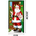 thumbnail image 5 of 2024 Christmas Front Door Decoration, Christmas Elastic Fabric Door Covers, Christmas Stretch Door Cover, Christmas Fitted Sheet Door Cover, 5 of 6