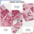 thumbnail image 4 of Kids' Pajama Pants Soft Relaxed Fit Sleep Pants Lounge Pants with Pockets Cherry Pattern with Bows X-Large, 4 of 9