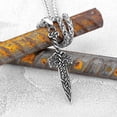 thumbnail image 3 of Scandinavian 316L Viking Stainless Steel Viking Sword Rune Pendant Men s Street Rock Jewelry Accessories Men s BFF Gifts, 3 of 4